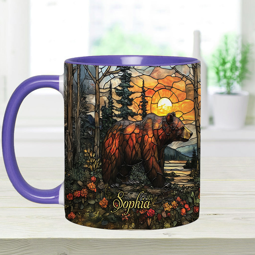 Forest Bear - Personalized Bear Accent Mug