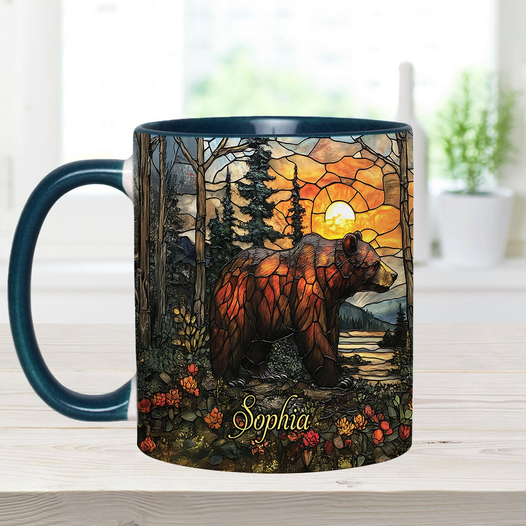 Forest Bear - Personalized Bear Accent Mug