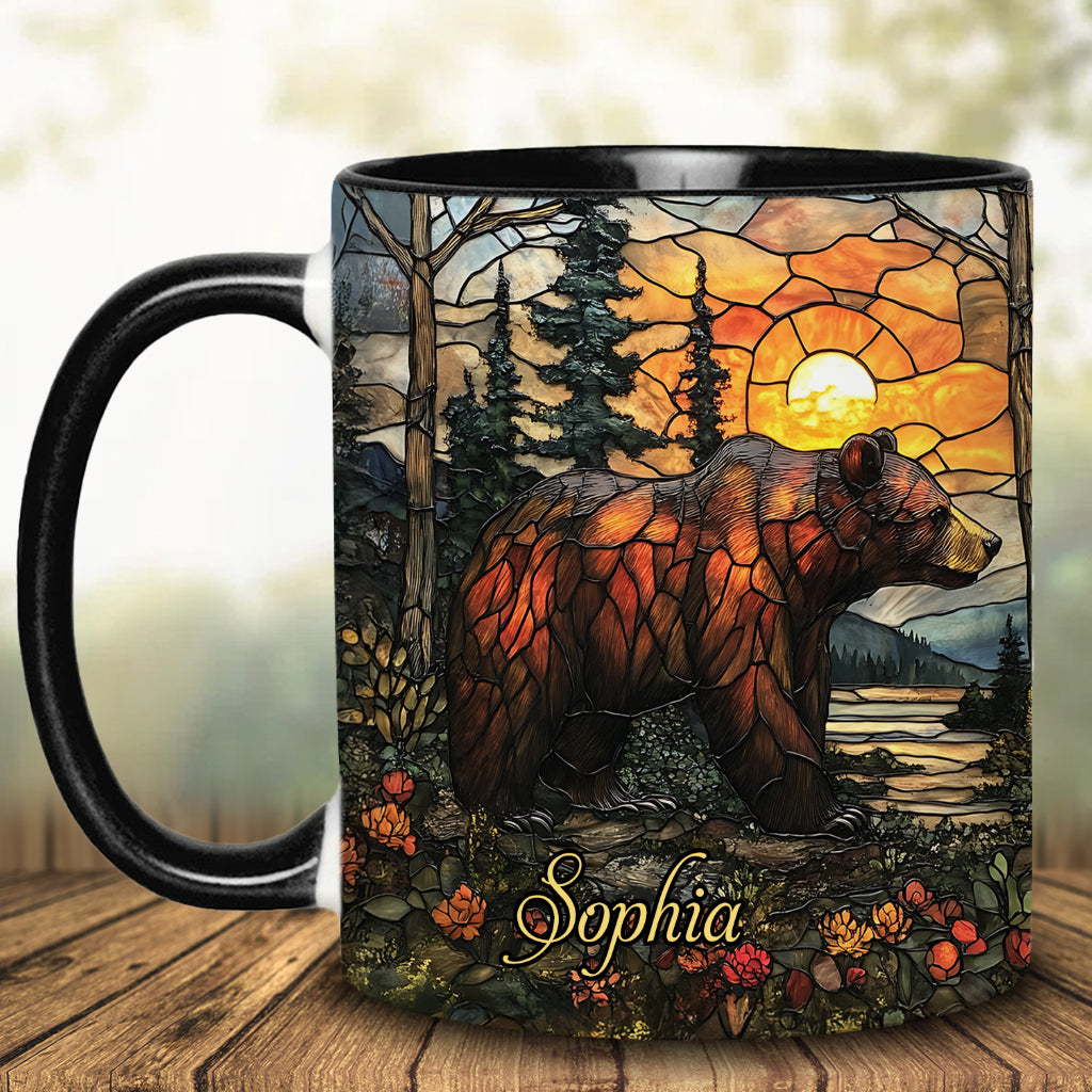 Forest Bear - Personalized Bear Accent Mug