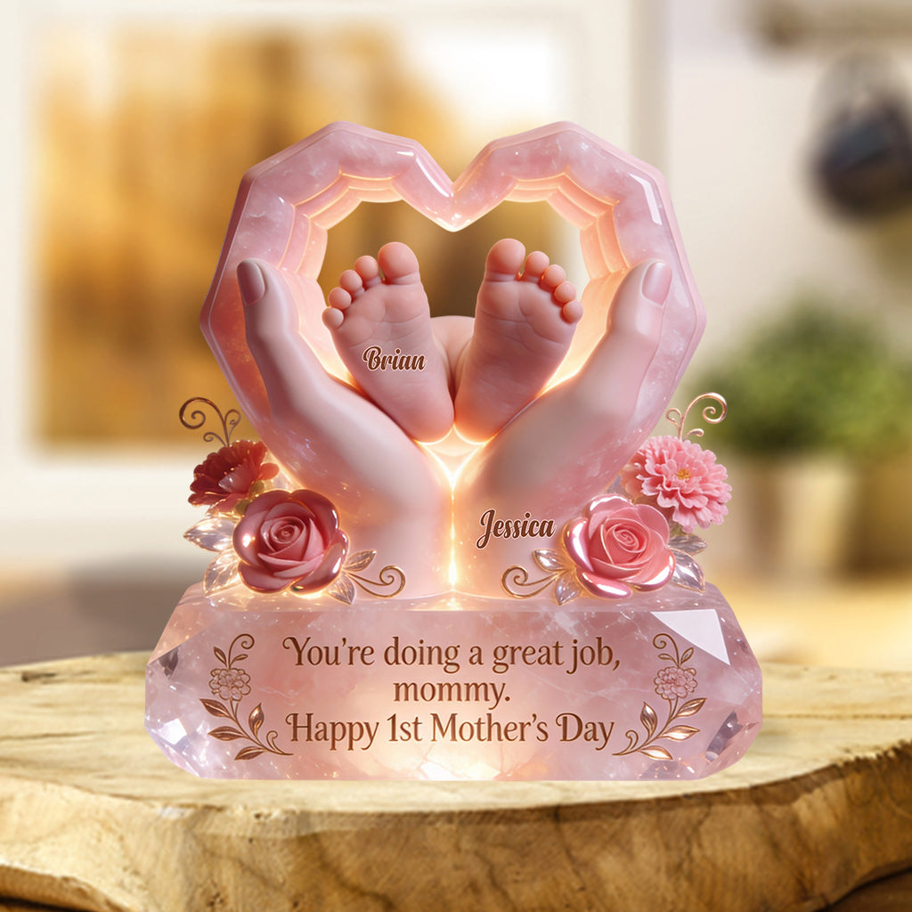 You're Doing A Great Job - Personalized Mother Custom Shaped Acrylic Plaque