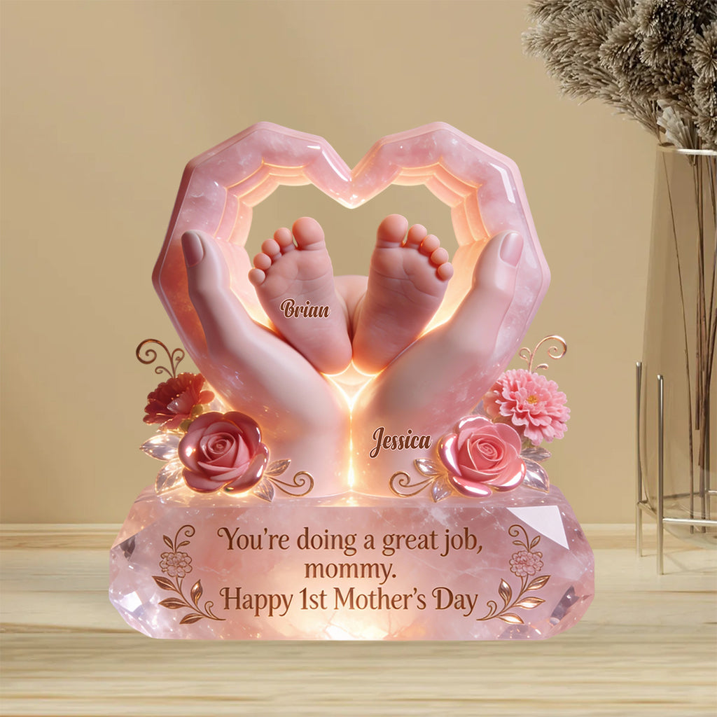 You're Doing A Great Job - Personalized Mother Custom Shaped Acrylic Plaque