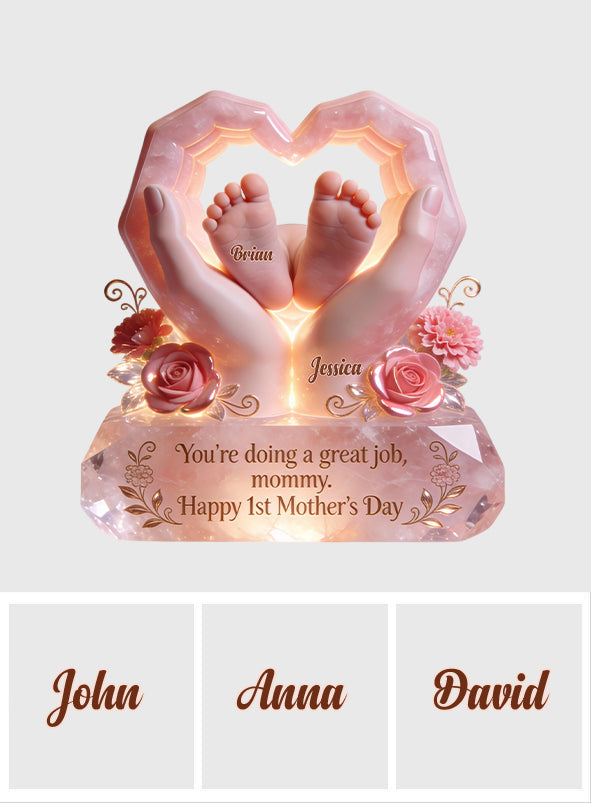 You're Doing A Great Job - Personalized Mother Custom Shaped Acrylic Plaque