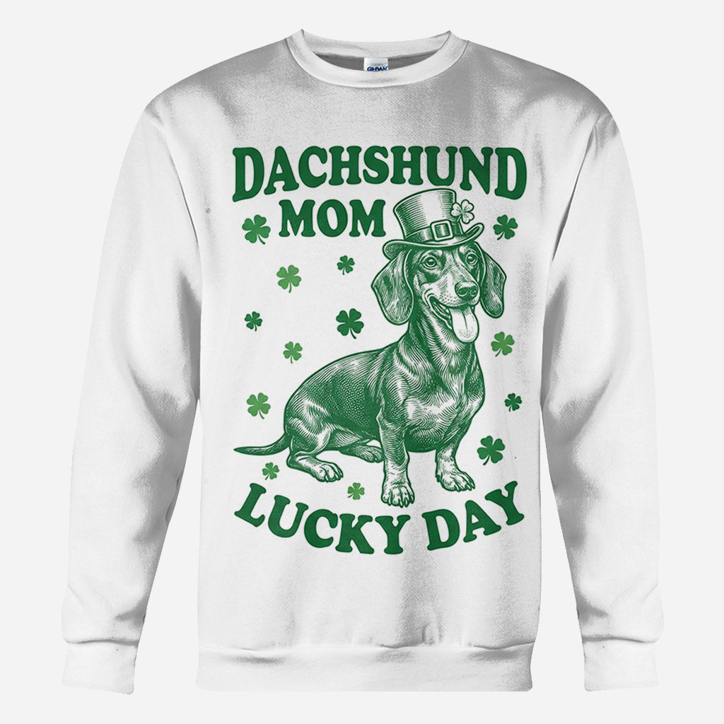 Funny St. Patrick Dog Mom - Personalized Dog All Over Shirt