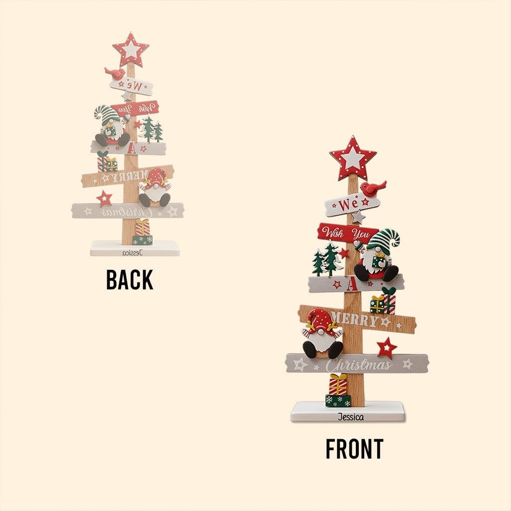 Joyeux Noël - Plaque acrylique personnalisée de Noël en forme de pièce