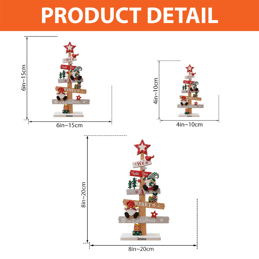 Joyeux Noël - Plaque acrylique personnalisée de Noël en forme de pièce