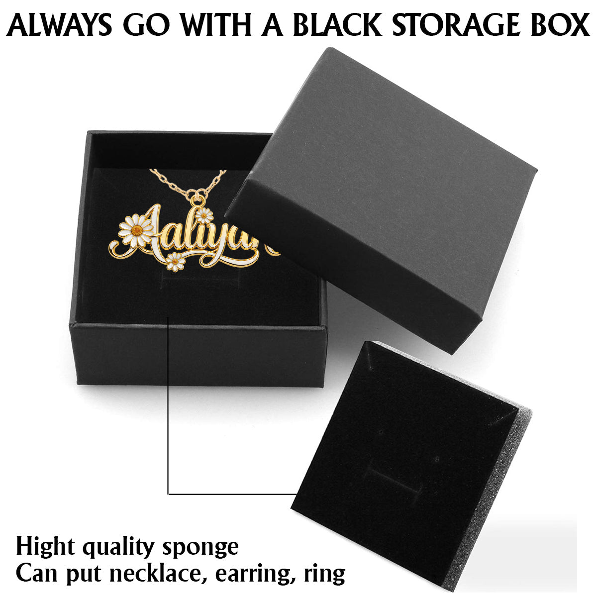 Custom Birth Flower - Personalized Self Love Shaped Metal Pendant Necklace