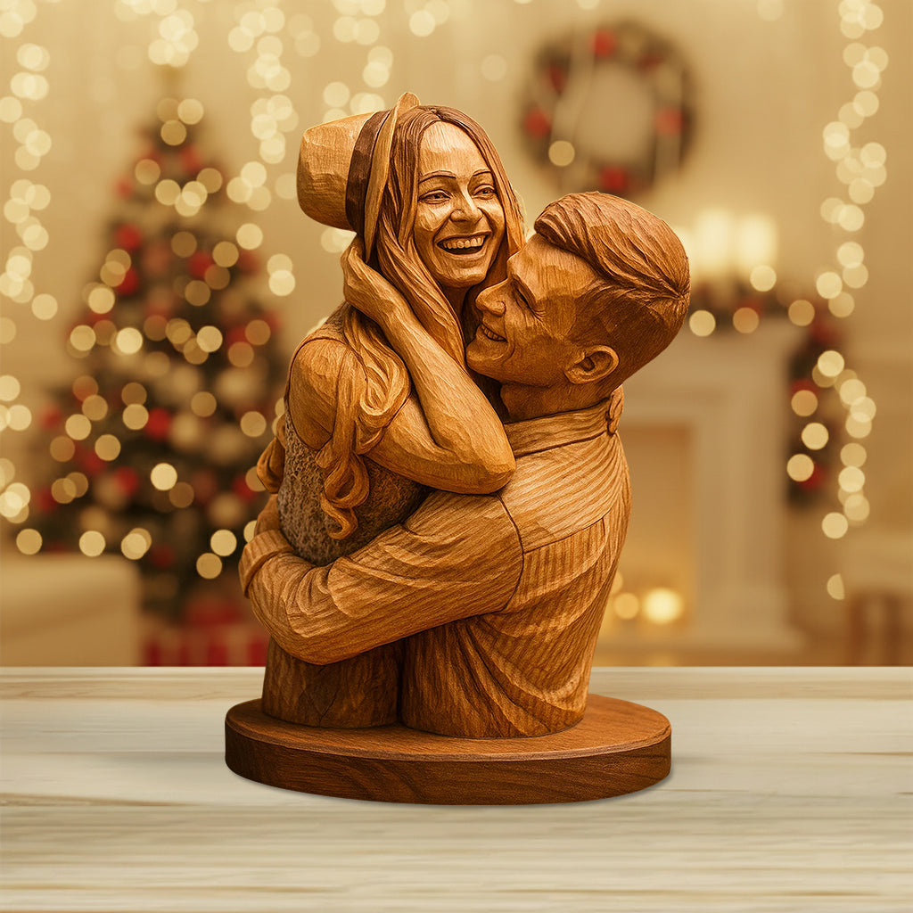 Je t'aime - Plaque acrylique personnalisée pour couple, forme sur mesure