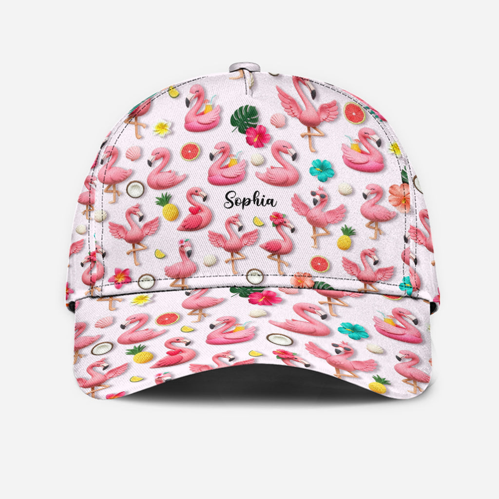 Casquette classique personnalisée « J’adore les flamants roses »
