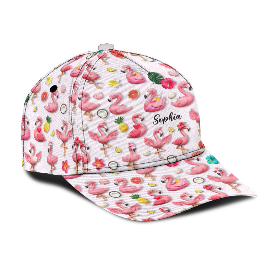 Casquette classique personnalisée « J’adore les flamants roses »