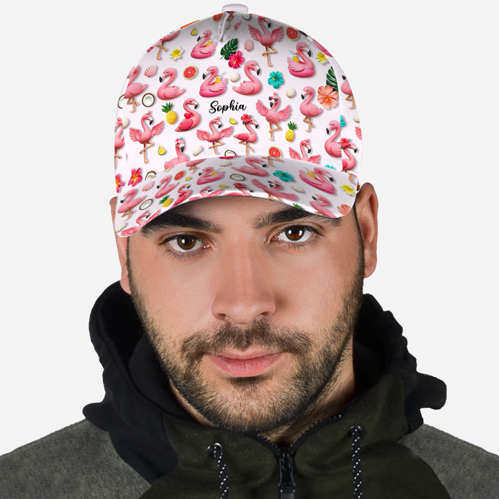 Casquette classique personnalisée « J’adore les flamants roses »