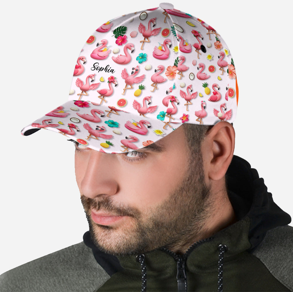 Casquette classique personnalisée « J’adore les flamants roses »