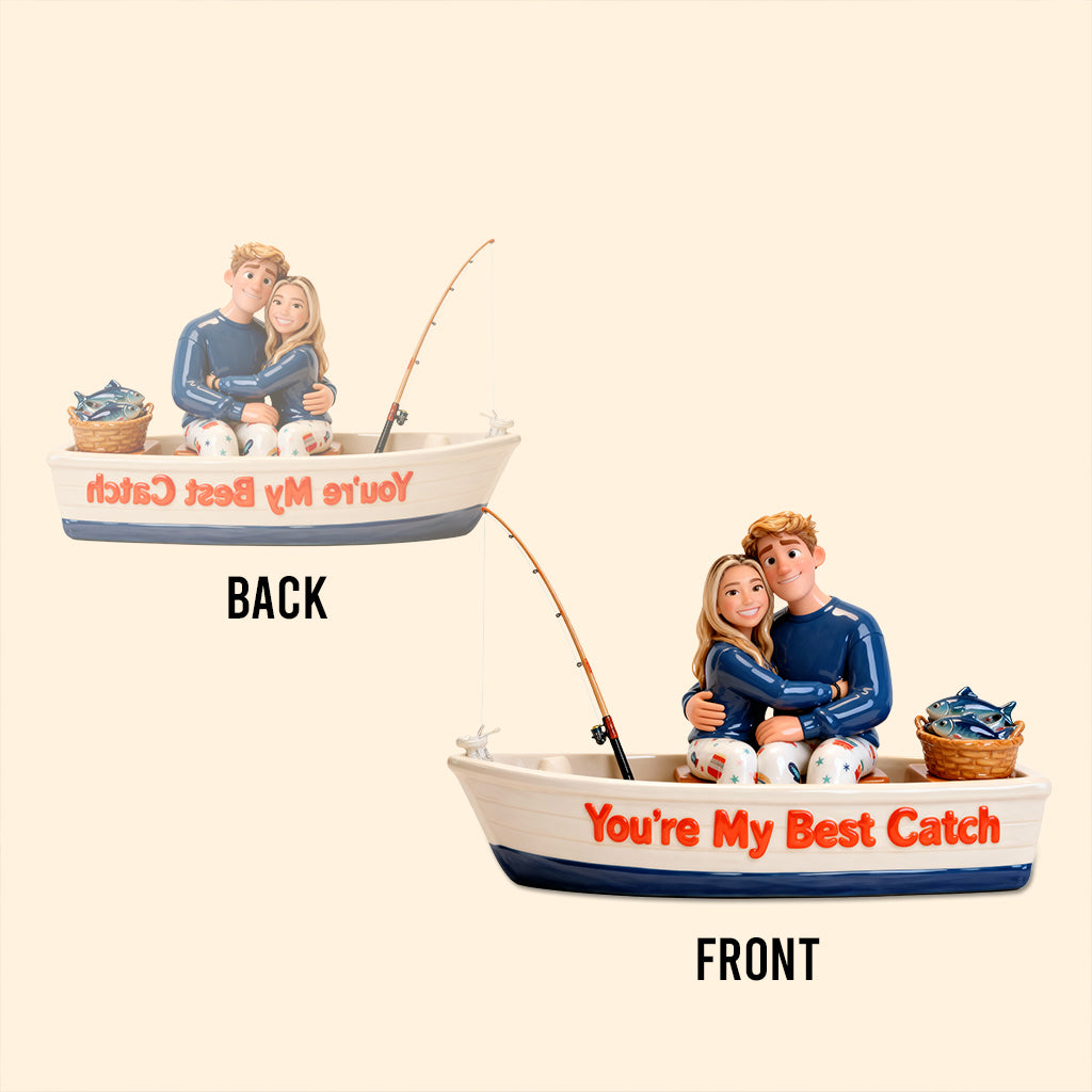 You're My Best Catch - Personalized Fishing Custom Shaped Acrylic Plaque