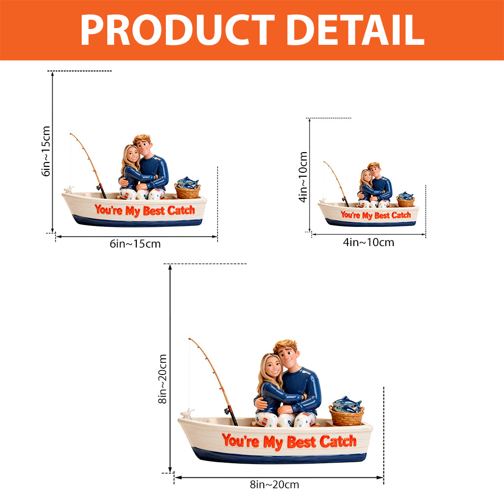 You're My Best Catch - Personalized Fishing Custom Shaped Acrylic Plaque