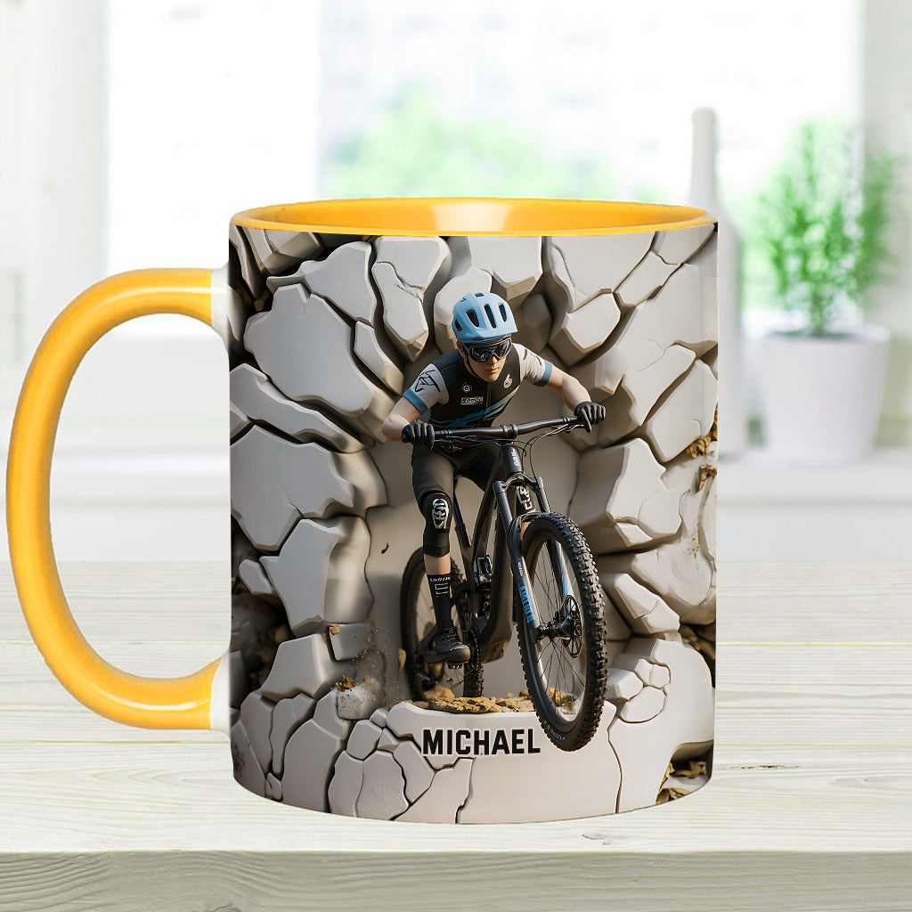 Mug personnalisé « Motard cool » avec motif moto cross