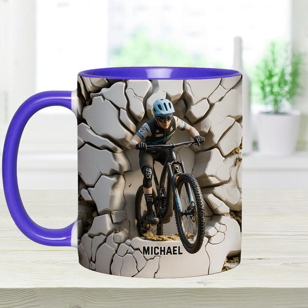 Mug personnalisé « Motard cool » avec motif moto cross