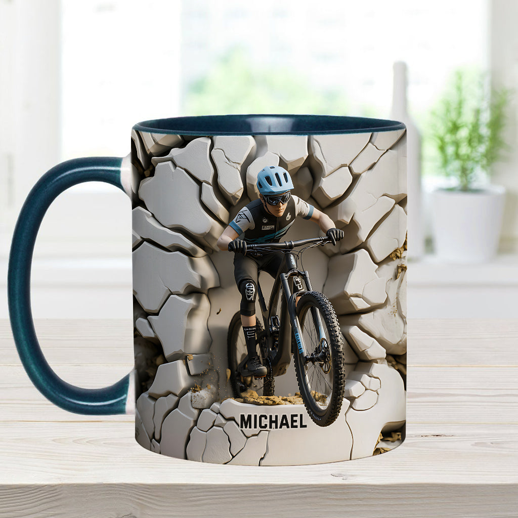 Mug personnalisé « Motard cool » avec motif moto cross