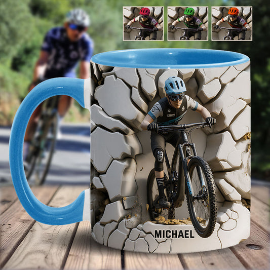 Mug personnalisé « Motard cool » avec motif moto cross