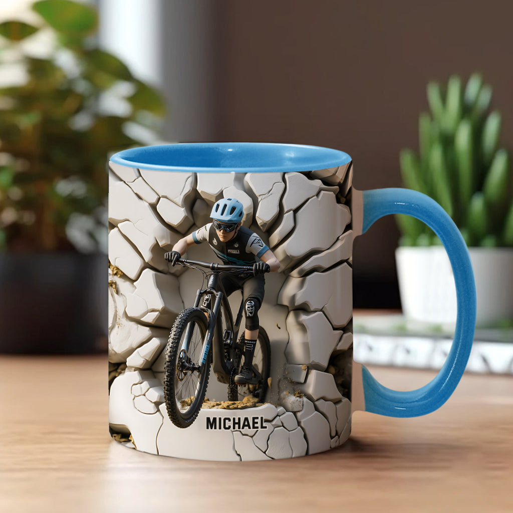 Mug personnalisé « Motard cool » avec motif moto cross