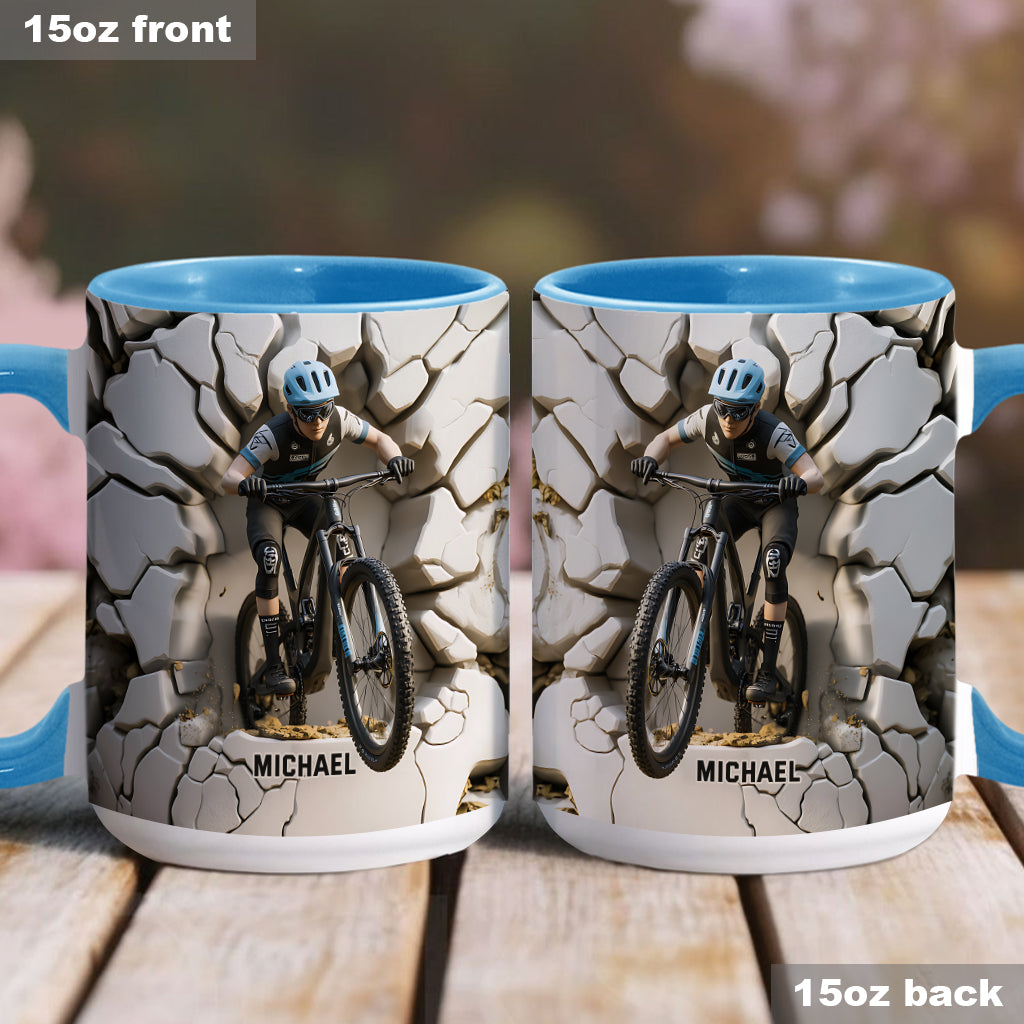 Mug personnalisé « Motard cool » avec motif moto cross
