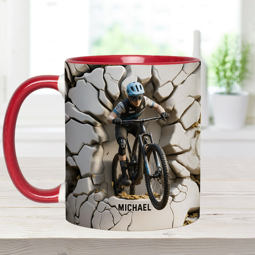 Mug personnalisé « Motard cool » avec motif moto cross
