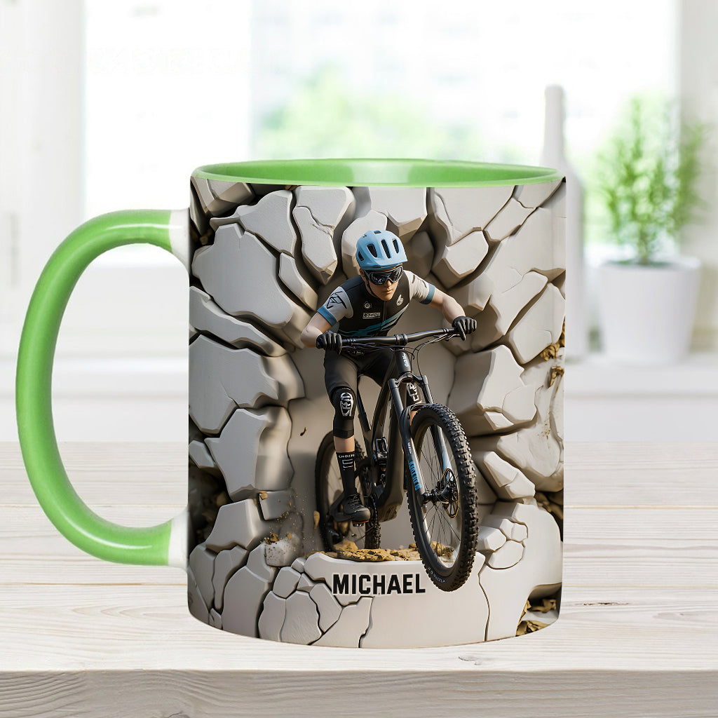 Mug personnalisé « Motard cool » avec motif moto cross