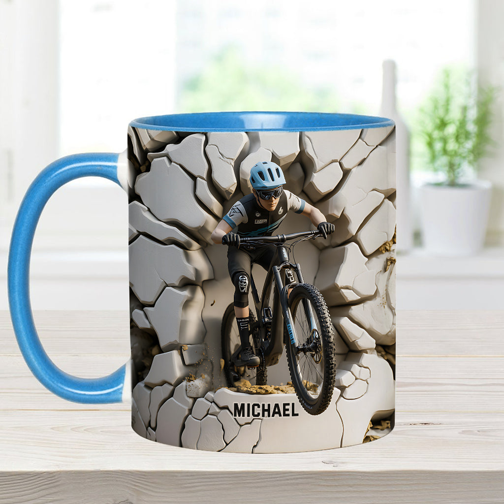 Mug personnalisé « Motard cool » avec motif moto cross