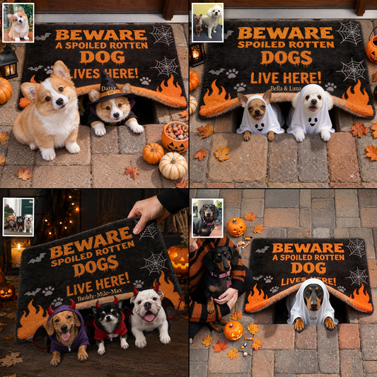 Alerte Chien Gâté - Tapis Personnalisé Antidérapant