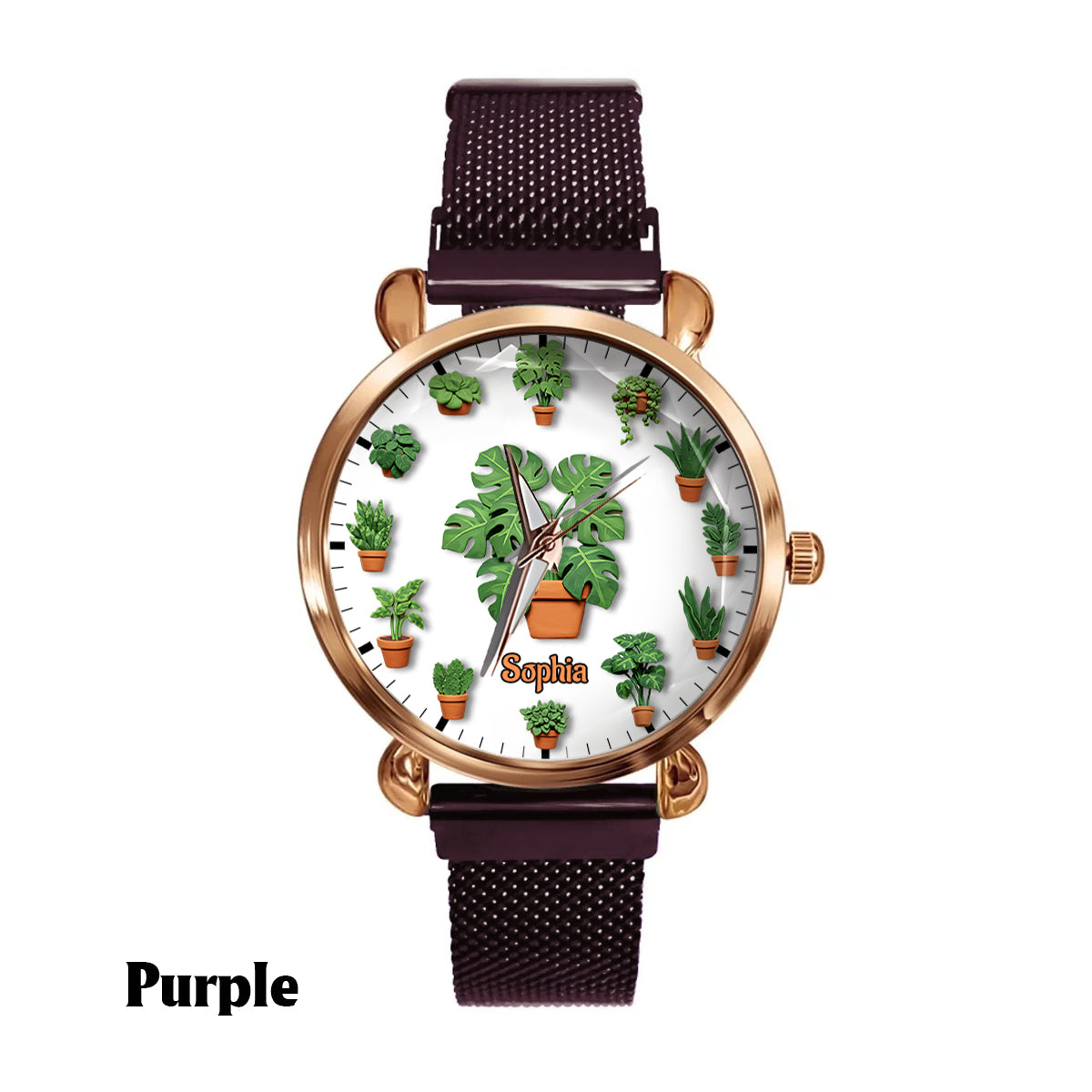 J'ai vraiment besoin de toutes ces plantes - Montre-bracelet personnalisée pour jardinière