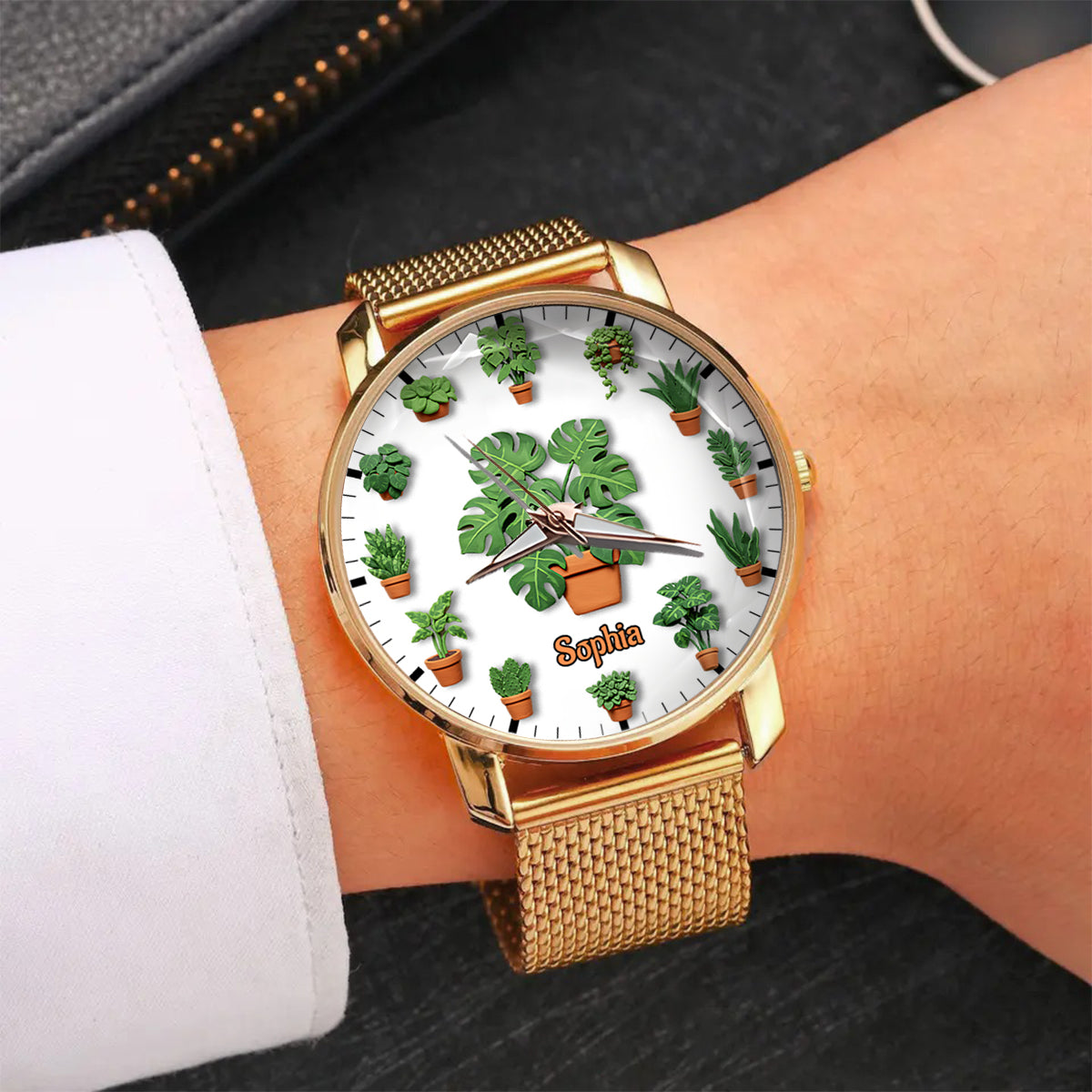 J'ai vraiment besoin de toutes ces plantes - Montre-bracelet personnalisée pour jardinière