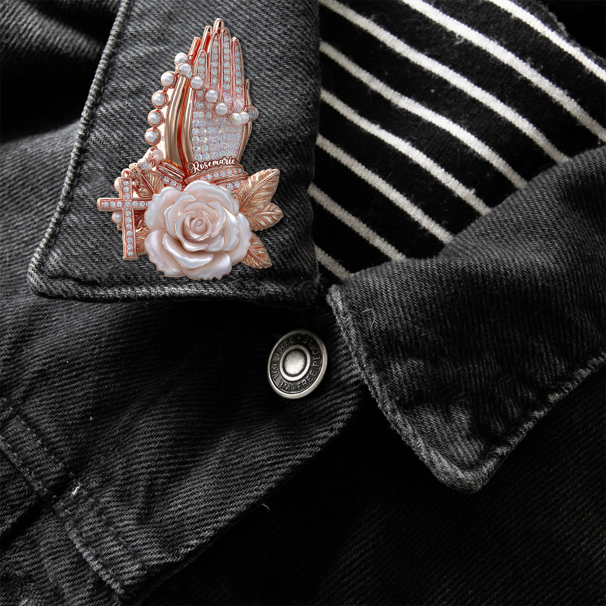 Foi éternelle - Épingle chrétienne personnalisée