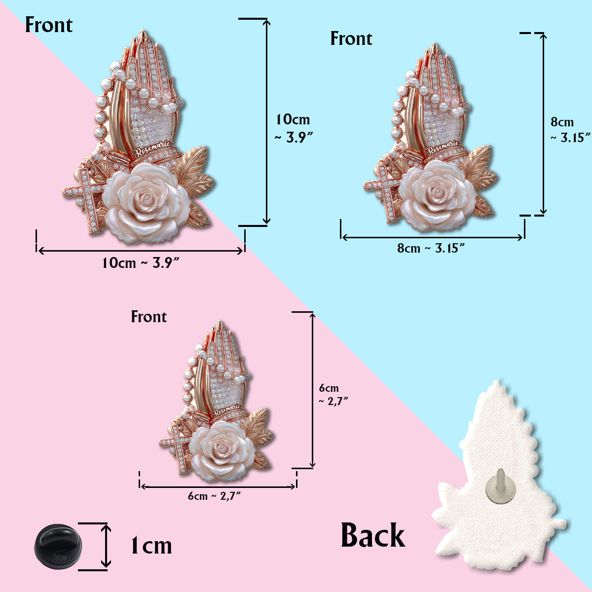 Foi éternelle - Épingle chrétienne personnalisée