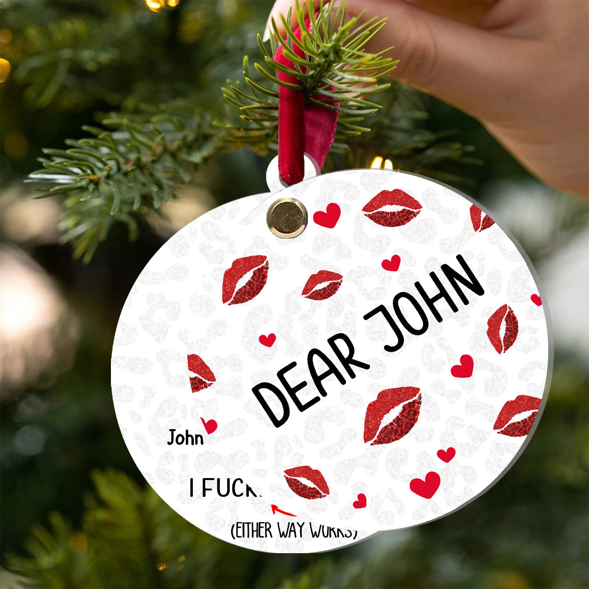 Surprise Gift For Him - Personalized Couple Flip Ornament