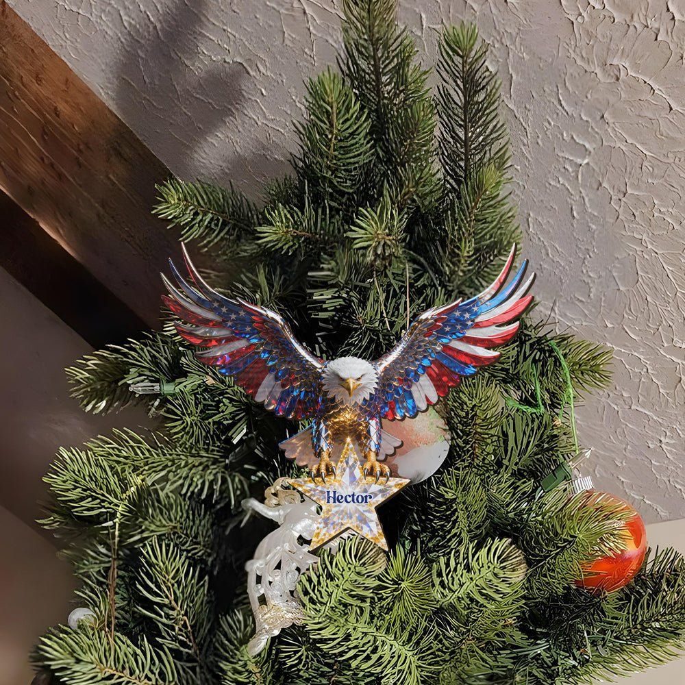 Strong Eagle - Personalized Bald Eagle Tree Topper