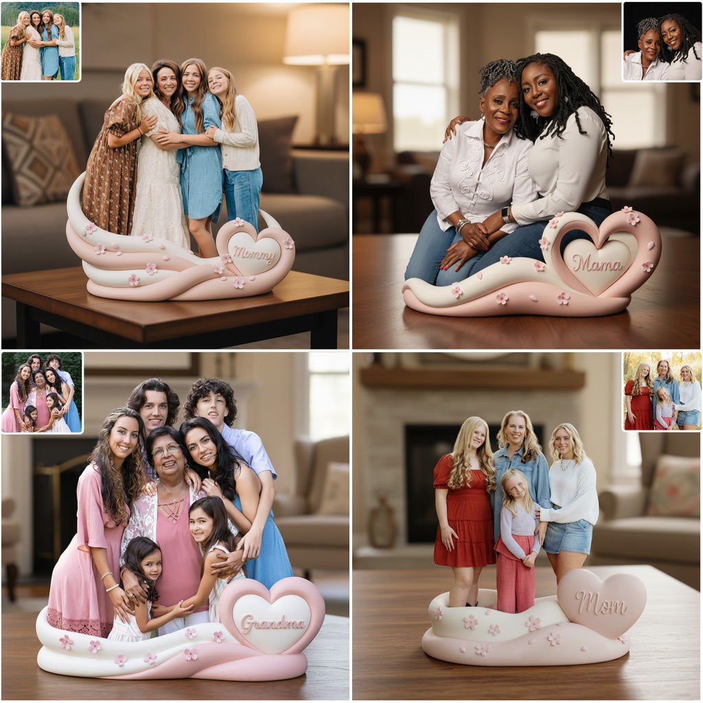 Plaque acrylique personnalisée à partir de n'importe quelle photo - Cadeau unique pour la fête des mères (maman, grand-mère)