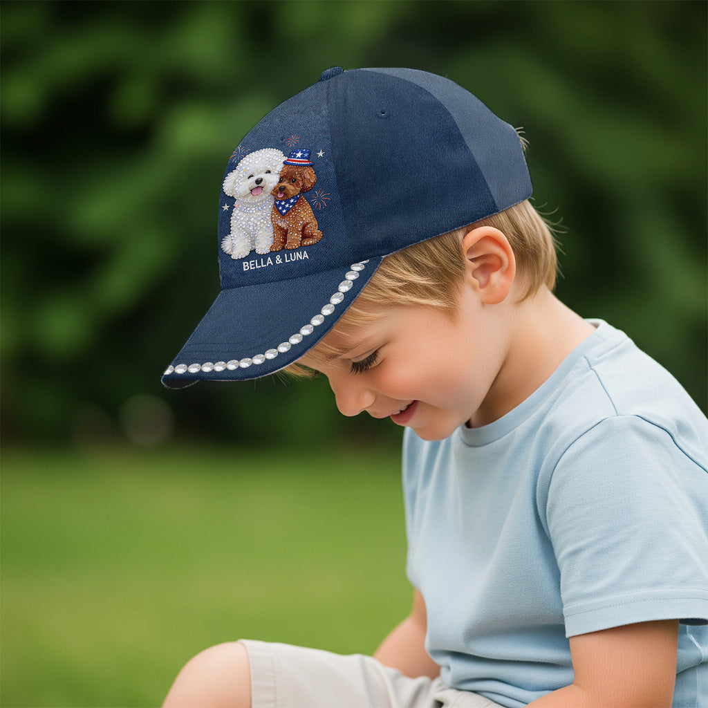 Rouge, Blanc & Woof - Casquette Classique Personnalisée pour Chien