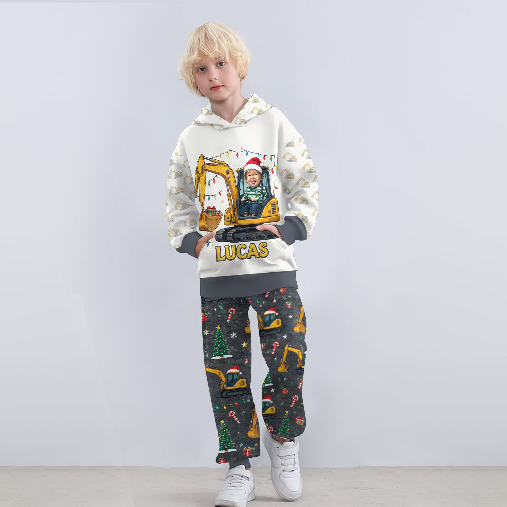 Merry Christmas - Personalized Kid Kid Hoodie & Kid Jogger Sweatpants
