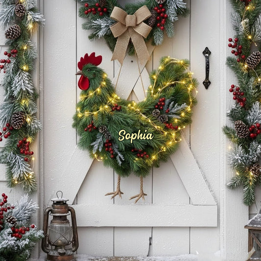 Couronne de poulet - Panneau lumineux LED personnalisé en acrylique représentant un poulet