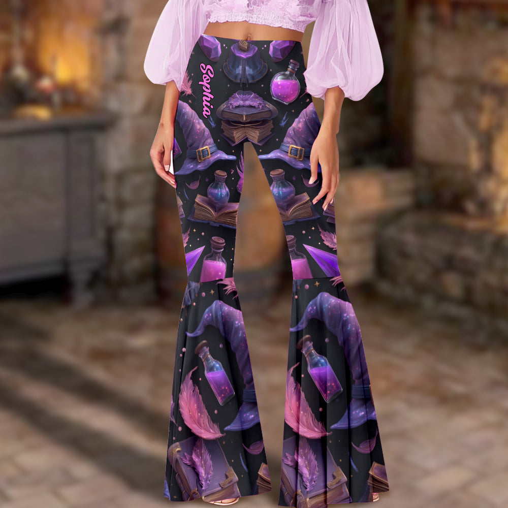 Purple Witch - Personalized Witch Flare Leggings