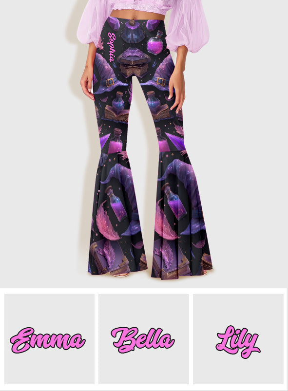 Purple Witch - Personalized Witch Flare Leggings