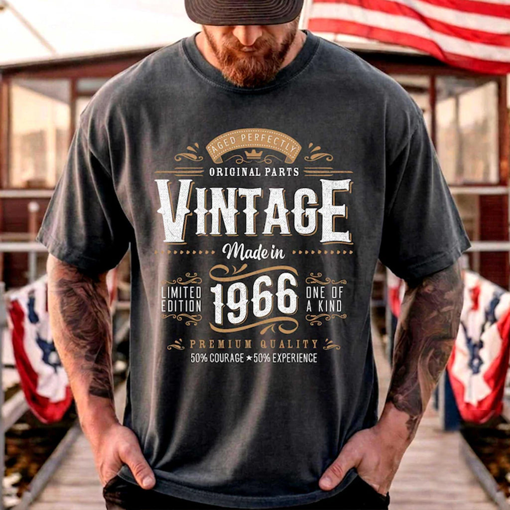 Birthday Gift - Personalized Birthday Washed T-Shirt