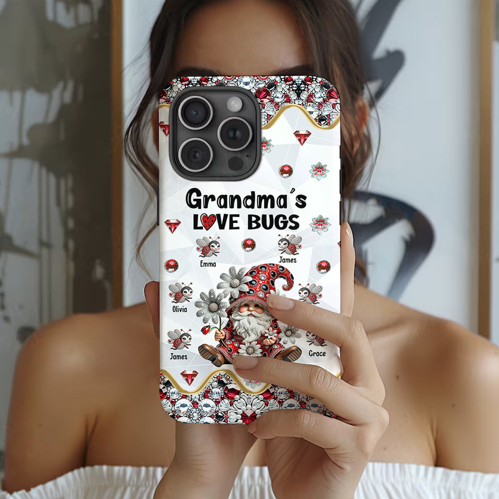 Grandma's Love Bugs - Personalized Grandma Full Print Phone Case