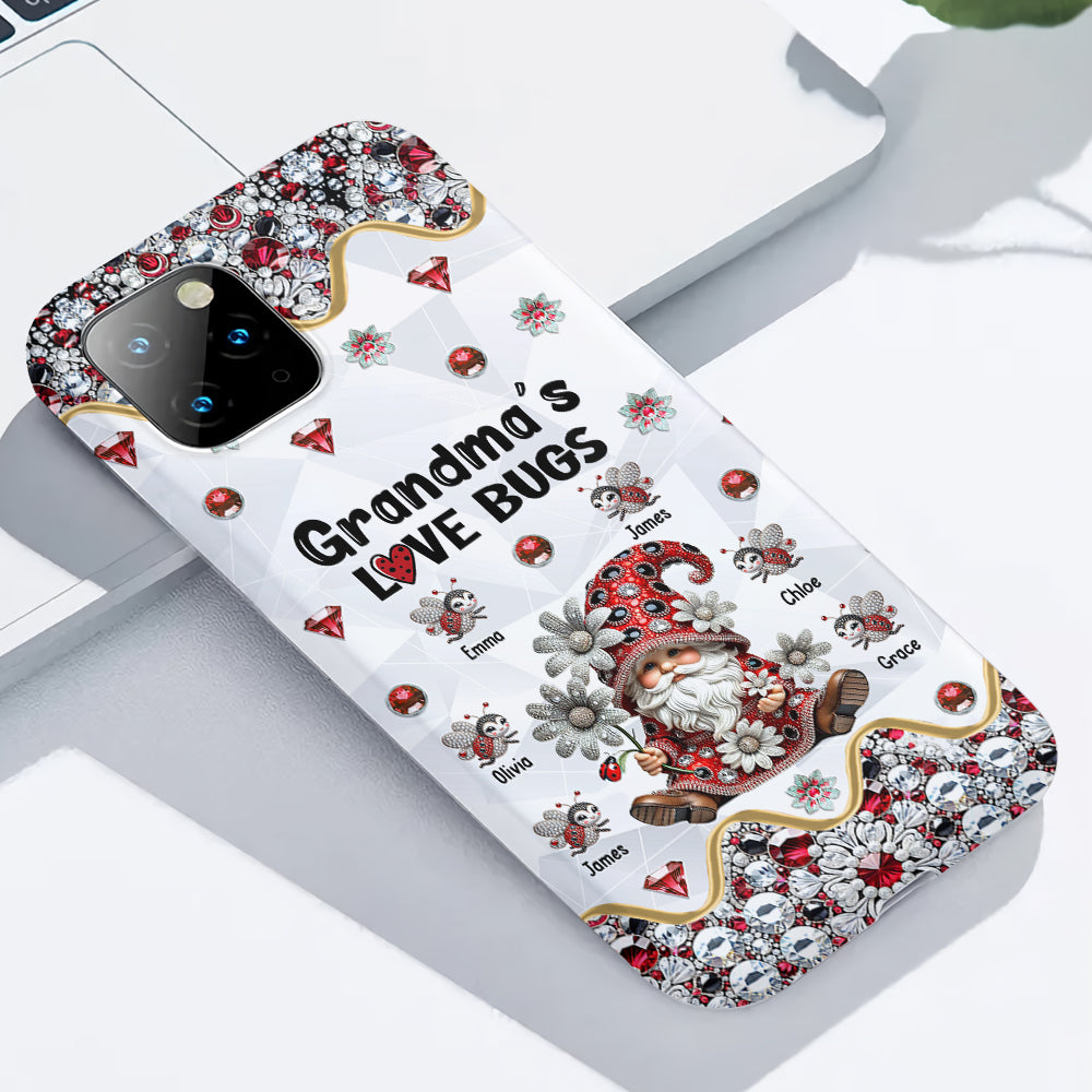Grandma's Love Bugs - Personalized Grandma Full Print Phone Case