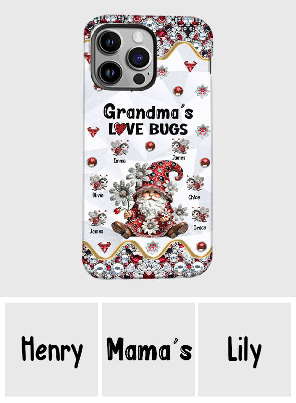 Grandma's Love Bugs - Personalized Grandma Full Print Phone Case