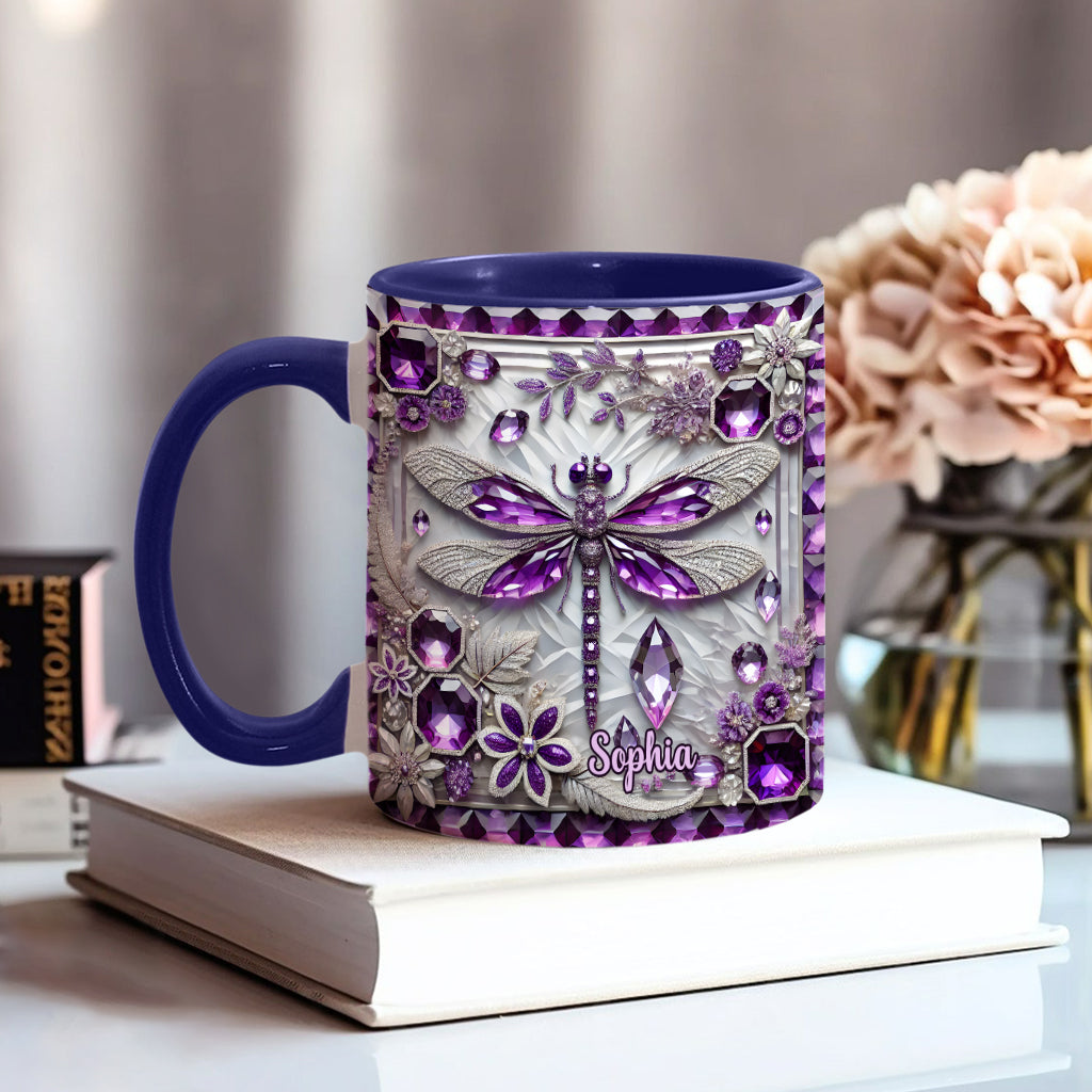Beautiful Creatures - Personalized Butterfly Accent Mug