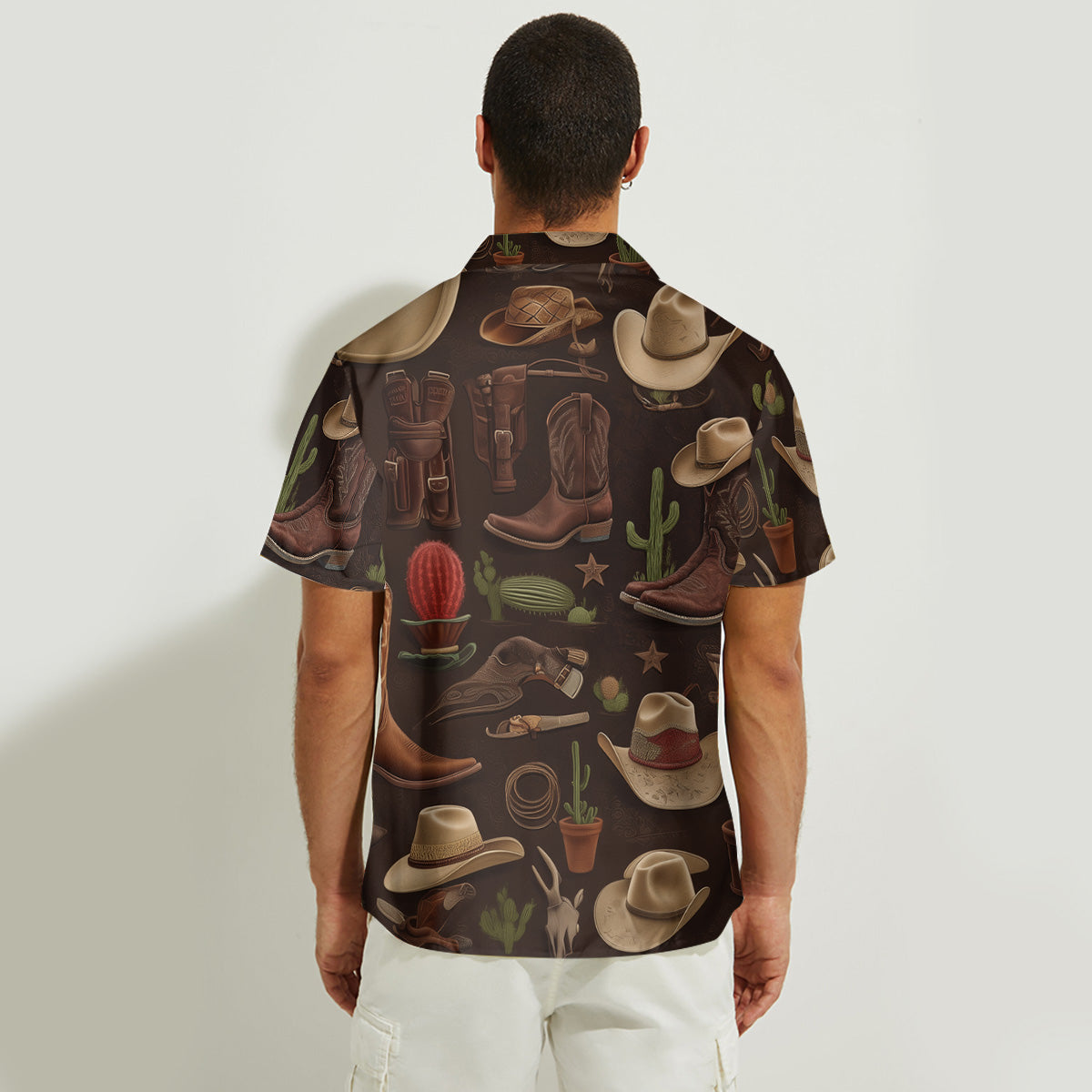 Toi et moi, on gère ! - Chemise hawaïenne et robe sans manches personnalisées style campagnard