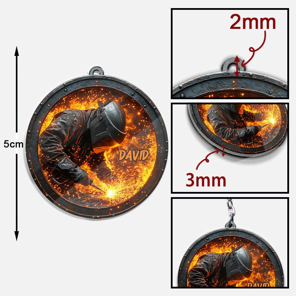 Cadeau pour soudeur - Porte-clés personnalisé pour soudeur