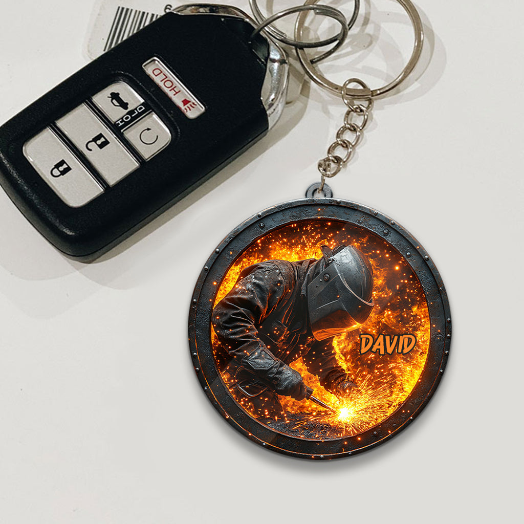 Cadeau pour soudeur - Porte-clés personnalisé pour soudeur