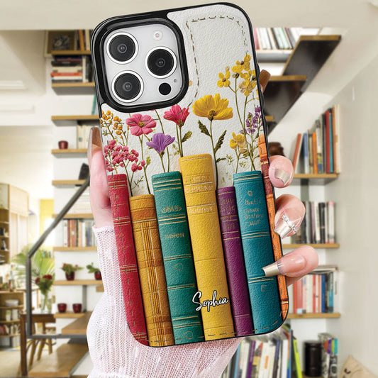 Vintage Flower Book - Personalized Book Foldable Wallet Phone Case