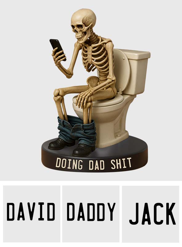 Doing Dad Thing - Personalized Father Custom Shaped Acrylic Plaque