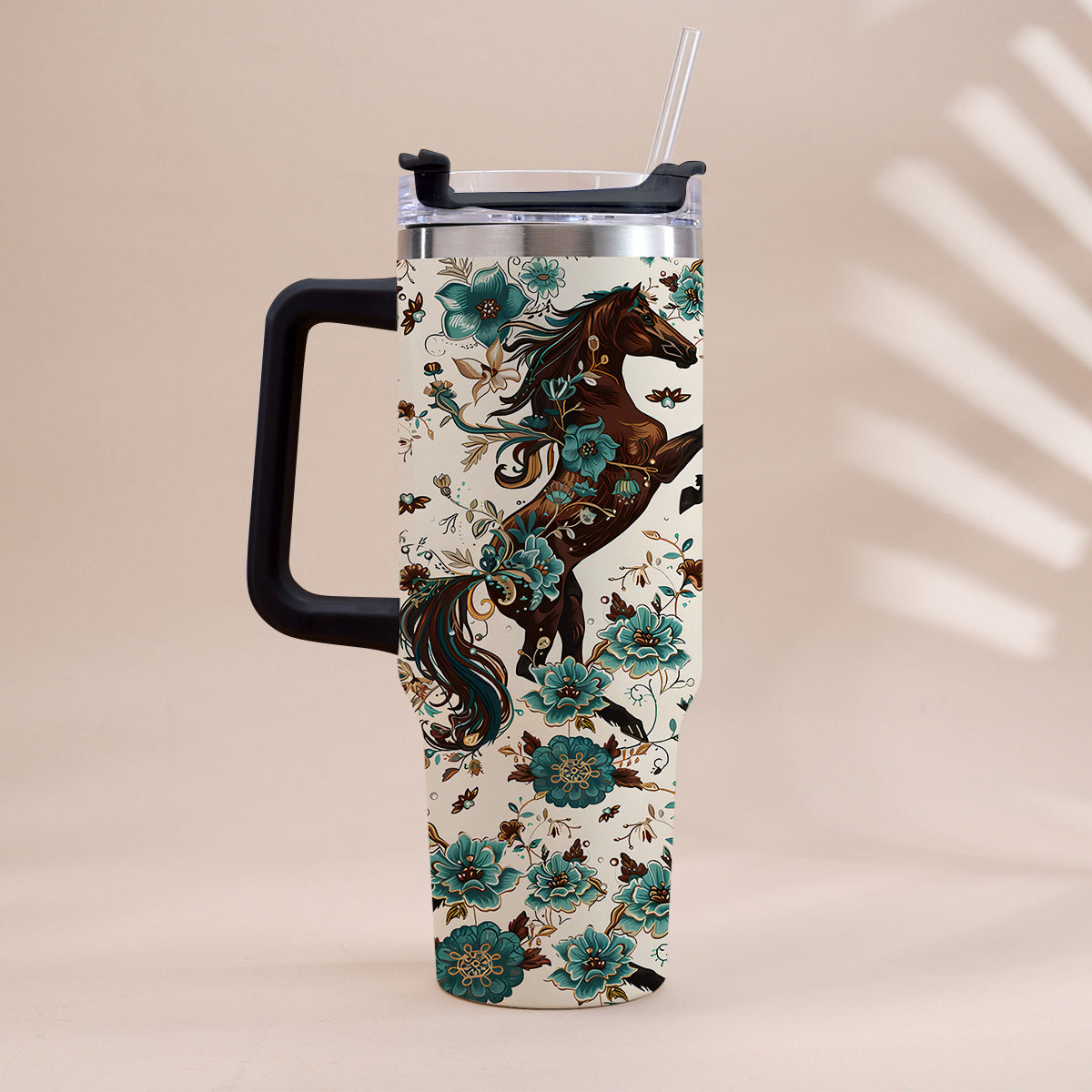 Love Horses - Horse Tumbler With Handle